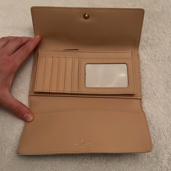 Kate Spade Black leather clutch, NWT - Picture 6 of 9